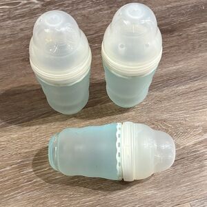 Ola Set of Three Silicone Baby Bottles